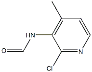 2-氯-3-甲酰氨基-4-甲基吡啶 结构式