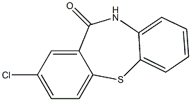 2-氯-二苯并[B,F][1,4]硫氮杂环庚烷-11(10H)-酮 结构式