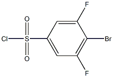 3,5-二氟-4-溴苯磺酰氯 结构式