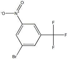 3-硝基-5-三氟甲基溴苯 结构式