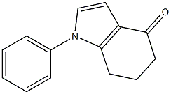 6,7-dihydro-1-phenylindole-4(5H)-one 结构式