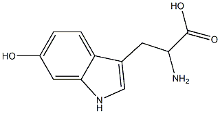 6-羟基-DL-色氨酸 结构式