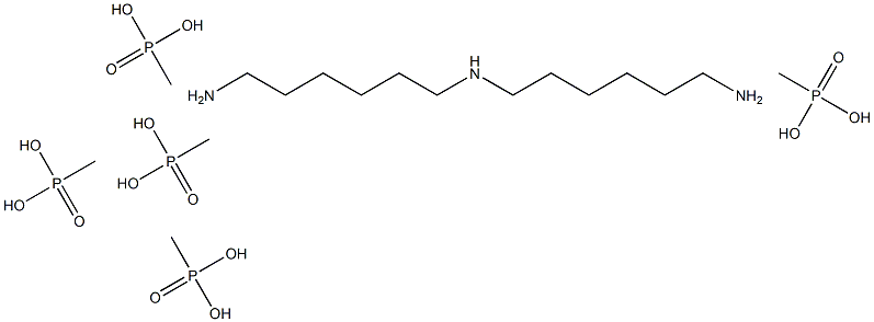 双1,6-亚己基三胺五甲叉膦酸 结构式