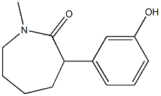 六氢-3-(3-羟基苯基)-1-甲基-2H-氮杂卓-酮 结构式