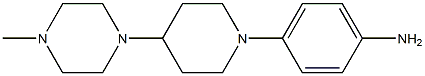 4-(4-(4-甲基哌嗪-1-基)哌啶-1-基)苯胺 结构式