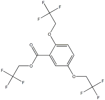 2,5-二(2,2,2 三氟乙氧基)苯甲酸三氟乙基酯 结构式