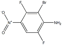2,5-二氟-3-溴-4-氨基硝基苯 结构式