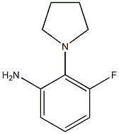 3-fluoro-2-(pyrrolidin-1-yl)benzenamine 结构式