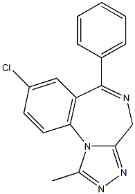 阿普唑仑EP杂质D 结构式