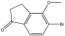 5-bromo-4-methoxy-2,3-dihydro-1H-inden-1-one 结构式