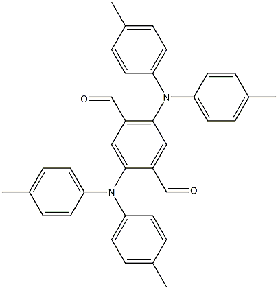 2,5-双(二 - 对甲苯基氨基)对苯二醛 结构式