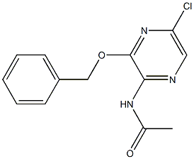 N-(3-Benzyloxy-5-chloro-pyrazin-2-yl)-acetamide 结构式