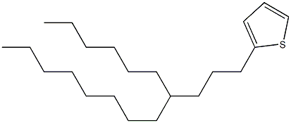 2-(4-己基十二烷基)噻吩 结构式