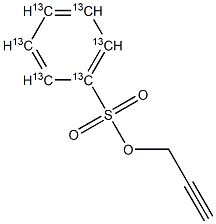 Propargyl Benzenesulfonate-13C6 结构式