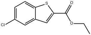 5-氯苯并[B]噻吩-2-甲酸乙酯 结构式