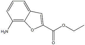 Ethyl 7-Aminobenzofuran 2-Carboxylate 结构式