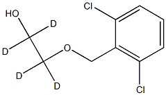 2-[(2,6-Dichlorobenzyl)oxy]ethanol-d4 结构式