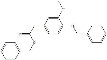 3-Methoxy-4-(phenylmethoxy)benzeneacetic Acid Phenylmethyl Ester 结构式