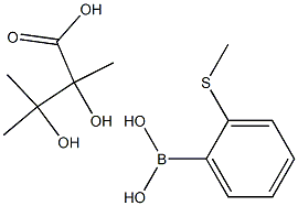 2-甲硫基苯硼酸四甲基二酯 结构式
