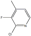 2-氯-3-氟-4-甲基吡啶 结构式