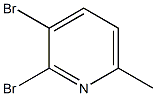 2 , 3-二溴-6-甲基吡啶 结构式