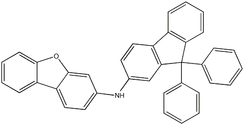 N-(9,9-二苯基芴-2-基)二苯并呋喃-3-胺 结构式