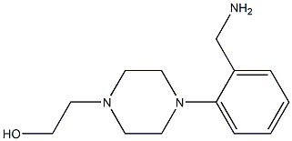 2-(4-(2-(Aminomethyl)phenyl)piperazin-1-yl)ethanol 结构式