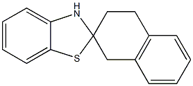 3',4'-Dihydro-1'H,3H-spiro[benzo[d]thiazole-2,2'-naphthalene] 结构式