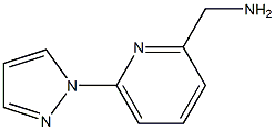 6-(1H-吡唑-1-基)吡啶-2-基]甲胺 结构式