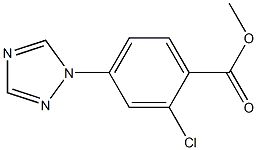 Methyl 2-chloro-4-(1H-1,2,4-triazol-1-yl)benzoate 结构式