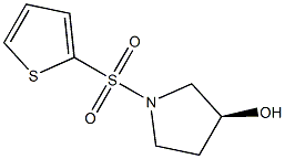 (S)-1-(Thiophen-2-ylsulfonyl)pyrrolidin-3-ol 结构式