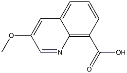 3-methoxyquinoline-8-carboxylic acid 结构式
