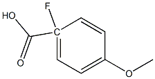 1-氟-4-甲氧基苯甲酸 结构式