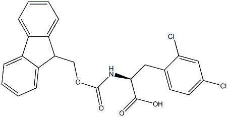 FMOC-D-2,4-二氯苯丙氨酸 结构式