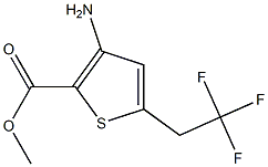 methyl 3-amino-5-(2,2,2-trifluoroethyl)thiophene-2-carboxylate 结构式