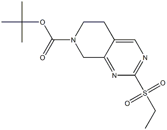 tert-butyl 2-(ethylsulfonyl)-5,6-dihydropyrido[3,4-d]pyrimidine-7(8H)-carboxylate 结构式