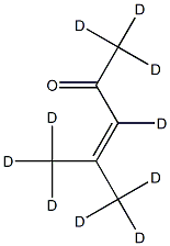 4-甲基-3-戊烯-2-ONE-D10 结构式