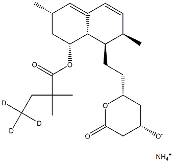 辛伐他汀酸-D3铵盐 结构式