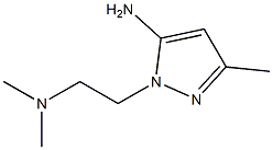 2-(2-二甲胺乙基)-5-甲基-吡唑-3-基胺 结构式