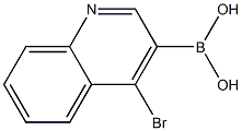 (4-BROMOQUINOLIN-3-YL)BORONIC ACID 结构式