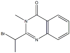 2-(1-BROMO-ETHYL)-3-METHYL-3H-QUINAZOLIN-4-ONE 结构式