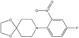 8-(4-FLUORO-2-NITROPHENYL)-1,4-DIOXA-8-AZASPIRO[4.5]DECANE 结构式