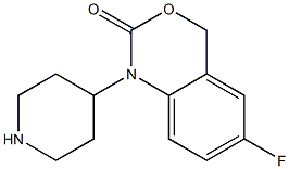 6-FLUORO-1-PIPERIDIN-4-YL-1,4-DIHYDRO-BENZO[D][1,3]OXAZIN-2-ONE 结构式