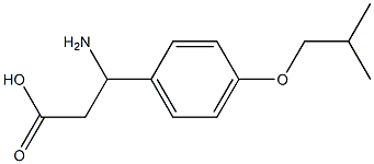 3-AMINO-3-(4-ISOBUTOXY-PHENYL)-PROPIONIC ACID 结构式