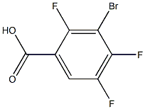 2,4,5-TRIFLUORO-3-BROMOBENZOIC ACID 结构式