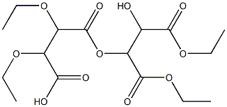 2,3-二羟基丁二酸二乙酯(酒石酸二乙酯) 结构式