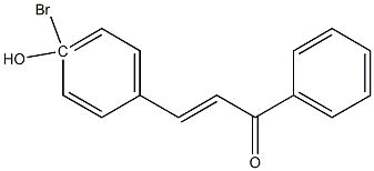 4Bromo-4-HydroxyChalcone 结构式