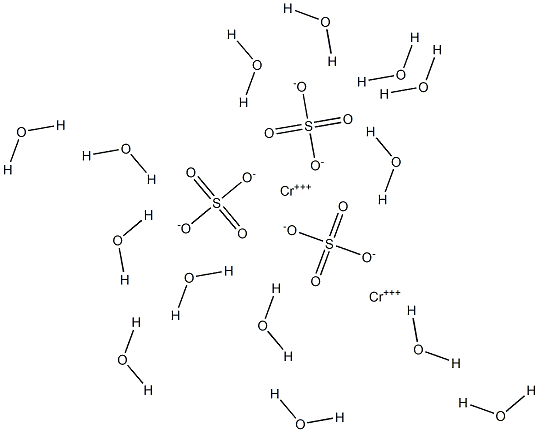 Chromium(III) sulfate tetradecahydrate 结构式