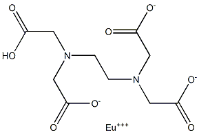 Europium(III) hydrogen EDTA 结构式