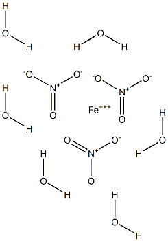 Iron(III) nitrate hexahydrate 结构式